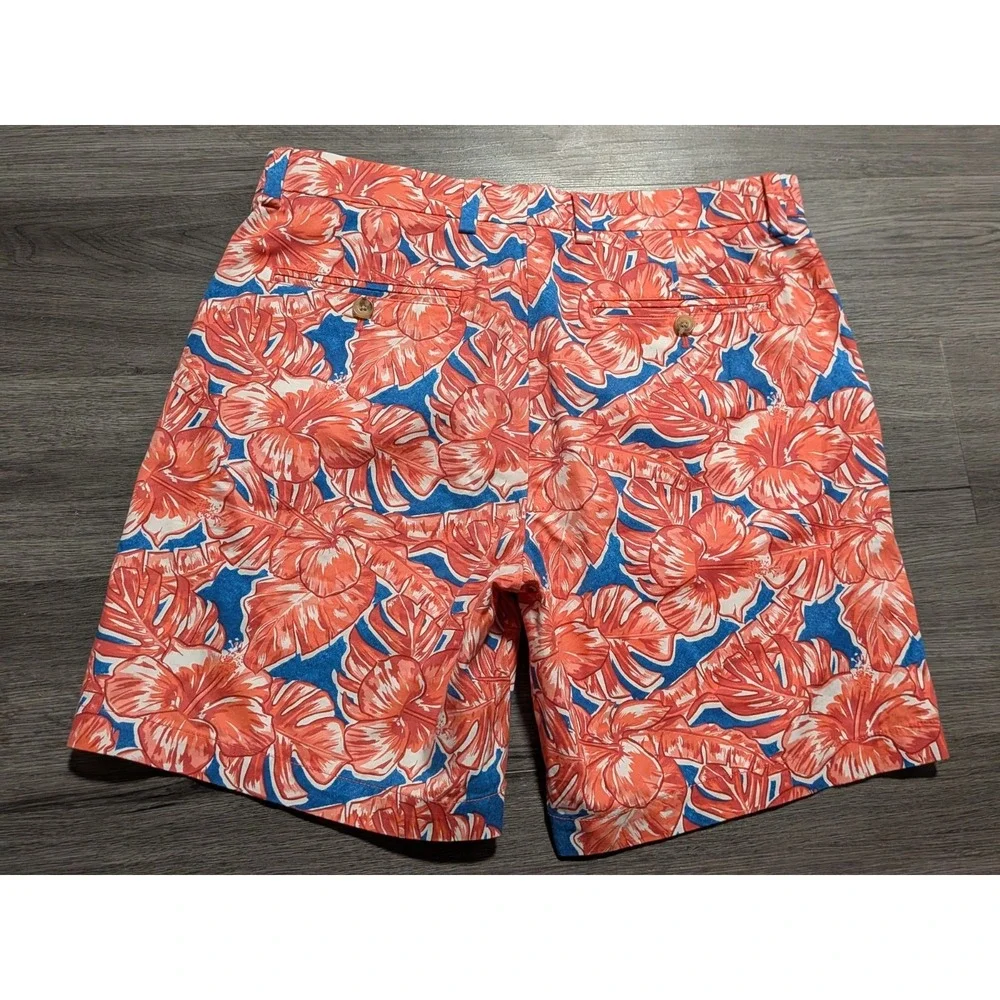 Vineyard‎ Vines Men's Pink Hawaiian Floral Print Breaker Short Size 32x7